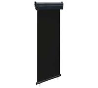 HETFTJN Tenda laterale per balcone, 65 x 250 cm, nera, tenda verticale come protezione dagli sguardi indiscreti e dal vento, per balcone, terrazza, tenda verticale con funzione di avvolgimento