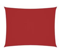 HETFTJN Tenda parasole rettangolare 2 x 3,5 m, in tessuto Oxford, per terrazza, balcone, giardino e campeggio, protezione dal vento, resistente alle intemperie, ombreggiata, colore rosso