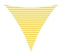 HETFTJN Tenda parasole triangolare, 3,6 x 3,6 x 3,6 m, in poliestere Oxford, per terrazza e giardino, a righe gialle e bianche, protezione dagli sguardi indiscreti, con anelli a D in acciaio inox e