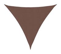 HETFTJN Tenda parasole triangolare, 4,5 x 4,5 x 4,5 m, resistente alle intemperie, in tessuto Oxford, protezione dagli sguardi indiscreti, per giardino, terrazza, balcone e parco giochi, marrone, con