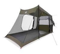 HETFTJN Tenda per auto per 2 persone, tenda posteriore per campeggio e viaggi su strada, tenda da campeggio in poliestere rivestito in poliuretano, 356 x 206 x 205 cm, verde oliva, compatta, con borsa