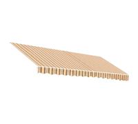 HETFTJN Tessuto di Ricambio per Tenda da Sole 4x3,5m Poliestere Bicolore | Telo parasole di ricambio per esterne, ideale per rinnovare il giardino o terrazzo con protezione da vento e raggi UV.