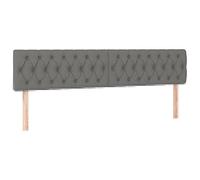 HETFTJN Testate da 2 pezzi, grigio scuro, 100 x 78/88 cm, moderna testiera in tessuto e legno di larice, regolabile in altezza, robusta headboard for Bedroom