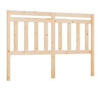 HETFTJN Testiera in legno di pino massiccio non trattato, 140 x 4 x 100 cm, design moderno, resistente e durevole, per camera da letto, camera dei ragazzi, camera degli ospiti