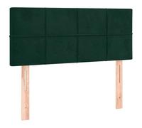 HETFTJN Testiera in velluto verde scuro, 100 x 5 x 78/88 cm, altezza regolabile con gambe in legno massiccio, design moderno, schienale per letto in camera da letto
