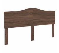 HETFTJN Testiera marrone, 203 x 100 cm, in legno di quercia, moderna testiera con linee chiare per camera da letto, camera dei ragazzi