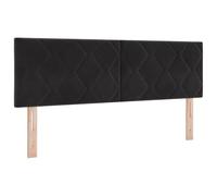 HETFTJN Testiera moderna in velluto nero 144 cm, altezza regolabile in pino massiccio, schienale per camera da letto, camera dei ragazzi e camera degli ospiti