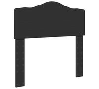 HETFTJN Testiera nera effetto rovere, 100 cm, materiale in legno, design moderno, robusta e durevole, facile da montare per camera da letto e camera degli ospiti