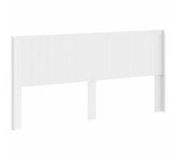 HETFTJN Testiera per letto bianca, testiera in legno con design a doghe verticali, robusto pannello e schienale per montaggio sul telaio del letto, 206,5 x 7 x 100 cm