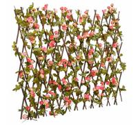 HETFTJN Traliccio Edera Artificiale Espandibile 5 Pezzi Rosa 180x60cm