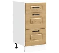 HETFTJN Vetrina Soggiorno Armadio Cucina Mobiletto Cucina Mobile da Cucina - Base da Cucina Kalmar Rovere Artigianale in Legno Multistrato per Cucina Esterno Bagno Soggiorno