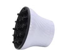 HETHLIF Attacco per Diffusore per Capelli Ricci, Design con Blocco Rotante Adatto Ad Asciugatrici 1,4 a 2,6 Pollici, 18 Prese D'aria Angolate Migliore Definizione dei Ricci, con (WHITE)
