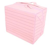 HETHLIF Borsa per il Trucco Pieghevole Organizzatore Cosmetico Viaggio Pieghevole con Scomparti Multipli per gli Amanti del Trucco in Pelle PU 22x14,5x19 Cm (PINK)