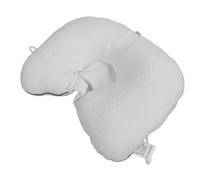 HETHLIF Cuscino per la Testa del Bambino, Cuscino di Supporto per il Collo del Neonato Traspirante e Morbido a Forma di U per L'auto Viaggio a Casa Cordoncino Regolabile Tessuto a Maglia (WHITE)