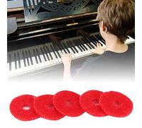 HETHLIF Guarnizioni per Anelli per Pianoforte, Guarnizioni per Anelli in Lana per Pianoforte Spessore 1 Mm 90 Pezzi Lana Morbida Piccola Rossa per Imbottitura tra le Parti del