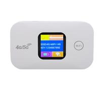 Hethlif Hotspot Mobile LTE 4G/5G Portatile con Slot SIM, Router WiFi Fino a 300 Mbps per 10 Dispositivi, Include la Visualizzazione a LED e la Batteria da 2100 mAh, Supporta Le Frequenze B1/B3/B5/B40