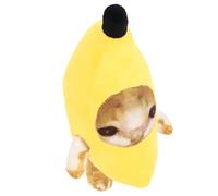 Hethlif Peluga a Forma di Banana Polpetta per Gatto Simpatico Animale di Peluche per Bambini e Adulti, Accessorio per la Decorazione per la Casa Divertente (30 cm)