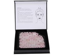 HETHLIF per il Relax degli Occhi Massaggiatore per il Viso Jadestone Riduce lo Strumento per la Cura del Sonno della Pietra del Cerchio Scuro per Trattamenti per gli Occhi (Palpebre di quarzo rosa)