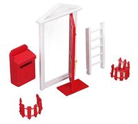 Hethlif Porta della Casa delle Bambole, Porta Fata Mini Porte Minuscola da Dente di Legno Fata Mini Porte in Legno Set Squisito Fattura Vivido Dettagli Vivido Colore Saturo per 1:12 House Bambola