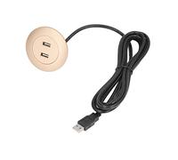 HETHLIF Presa di Ricarica USB per Divano Installazione Intelligente a Doppia Porta da Incasso per Uso Domestico Tensione Universale (GOLD)