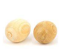 HETHLIF Shaker di Uova, Agitatori di Uova per Bambini Maracas di Comoda Presa a Tenuta Uniforme da Suono Musical Forniture 2pcs in Legno Uovo per Bambini Strumenti Musicali Giocattolo per la Scuola