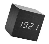 HETHLIF Sveglia Digitale a LED con Display della Temperatura, Luce Notturna a di Legno per la Camera da Letto 'home Office, Orologio Moderno con Display Luminoso (#1)