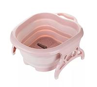 HETHLIF Vasca Bagno Pieghevole per Piedi con 4 Rulli Massaggianti, Vasca Bagno Portatile per Immersione dei Piedi, per Viaggiare a Casa, Alleviare lo Stress Dal Dolore, Adatta per Atleti (PURPLE)