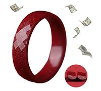 HETICA Anello Feng Shui, anello cinabro attirante ricchezza cinabro Feng Shui anello per uomini donne, ricchezza e protezione, buona fortuna denaro amuleto portafortuna anelli portafortuna che portano