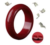 HETICA Anello Feng Shui, anello cinabro attirante ricchezza cinabro Feng Shui anello per uomini donne, ricchezza e protezione, buona fortuna denaro amuleto portafortuna anelli portafortuna che portano