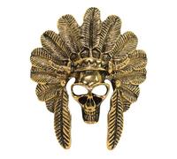 HETICA Spilla da donna e uomo, in oro e argento, stile vintage, con animali, drago, teschio, lupo, corona, leone, spilla con strass, spilla a forma di re leone, spilla per abiti, cravatta, vestito