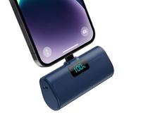 HETP Mini Power Bank 5200mAh, 20W PD Ricarica Rapida Powerbank, Ultra Compatto Caricatore Portatile con LCD Display Batteria Esterna per iPhone 14/14Pro/13/13 Pro/12/12Pro/11/X/XR/8/7/6 ecc-Blu