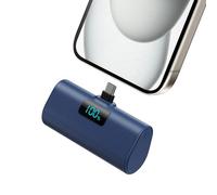 HETP Power Bank 5200mAh, Ultra-piccolo&Ultra-compatto Caricatore Portatile USB C PD Ingressi&Uscite Mini Powrbank Batteria Esterna per iPhone 17/16/15 Android Galaxy Note Huawei iPad Pro/Air-Blu