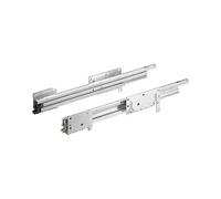 Hettich 1059167 - Staffa Systema TOP 2000 Quadro Duplex 45, montaggio a sinistra, profondità 730 mm, argento
