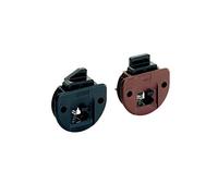 Hettich 25123 Slide Line 55-Guida con chiavistello molleggiato, in plastica, Colore: Marrone