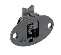 Hettich 9115217 Slide-Line 55 Plus Guida per Porte scorrevoli Interne, plastica Antracite, Argento