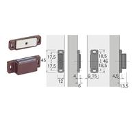 Hettich Chiusura magnetica M 74 / GP 15 marrone