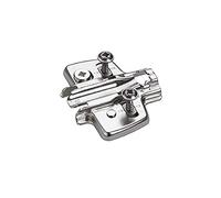 Hettich Piastra di montaggio a croce con regolazione eccentrica in altezza e viti per truciolato premontate 0,0 mm