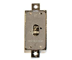 HETTICH Serratura a barra girevole semplice DM15 nichelata destra, argento