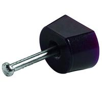Hettich Supporto per pavimento con penna per unghie (supporto per mensola, utilizzabile anche come protezione per ripiano) - marrone, plastica/acciaio - 9220049