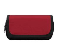 HETVBNS Amaranth - Astuccio per matite rosso extra large, doppio strato con cerniera, tasche per cosmetici portatili per viaggi, organizer per forniture da ufficio per donne e uomini