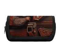 HETVBNS Astuccio con bradipo su cerniera, extra large, astuccio a doppio strato con cerniera, borsa portatile per cosmetici per viaggi, organizer per cancelleria da ufficio per donne e uomini