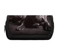 HETVBNS Astuccio con bulldog francese, extra large, astuccio a doppio strato con cerniera, borsa portatile per cosmetici per viaggi, organizer per cancelleria da ufficio, per donne e uomini