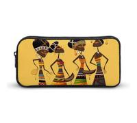 HETVBNS Astuccio creativo con cerniera e cultura africana di grande capacità, organizer per matite resistente, piccola borsa per cosmetici portatile per ufficio, viaggi