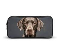 HETVBNS Astuccio dalmata grande capacità con cerniera, organizer per matite resistente, piccola borsa per cosmetici portatile per ufficio, viaggi