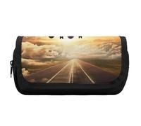 HETVBNS Astuccio per matite a forma di aeroplano, extra large, a doppio strato, con cerniera, borsa portatile per cosmetici, per viaggi, cancelleria da ufficio, per donne e uomini