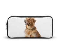 HETVBNS Astuccio per matite a forma di cane, grande capacità, con cerniera, organizer per matite resistente, piccola borsa per cosmetici portatile per ufficio, viaggi