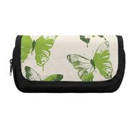 HETVBNS Astuccio per matite a forma di farfalla, extra large, a doppio strato, con cerniera, portatile, per viaggi, cancelleria da ufficio, per donne e uomini
