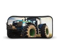 HETVBNS Astuccio portamatite con cerniera di grande capacità, con trattore agricolo, organizer resistente, piccola borsa per cosmetici portatile per ufficio, viaggi