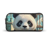 HETVBNS Astuccio portapenne con motivo anime, grande capacità, con cerniera, organizer resistente, piccola borsa per cosmetici portatile per ufficio, viaggi