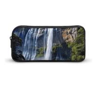 HETVBNS Bellissimo astuccio a cascata, grande capacità, con cerniera, organizer per matite resistente, piccola borsa per cosmetici portatile per ufficio, viaggi